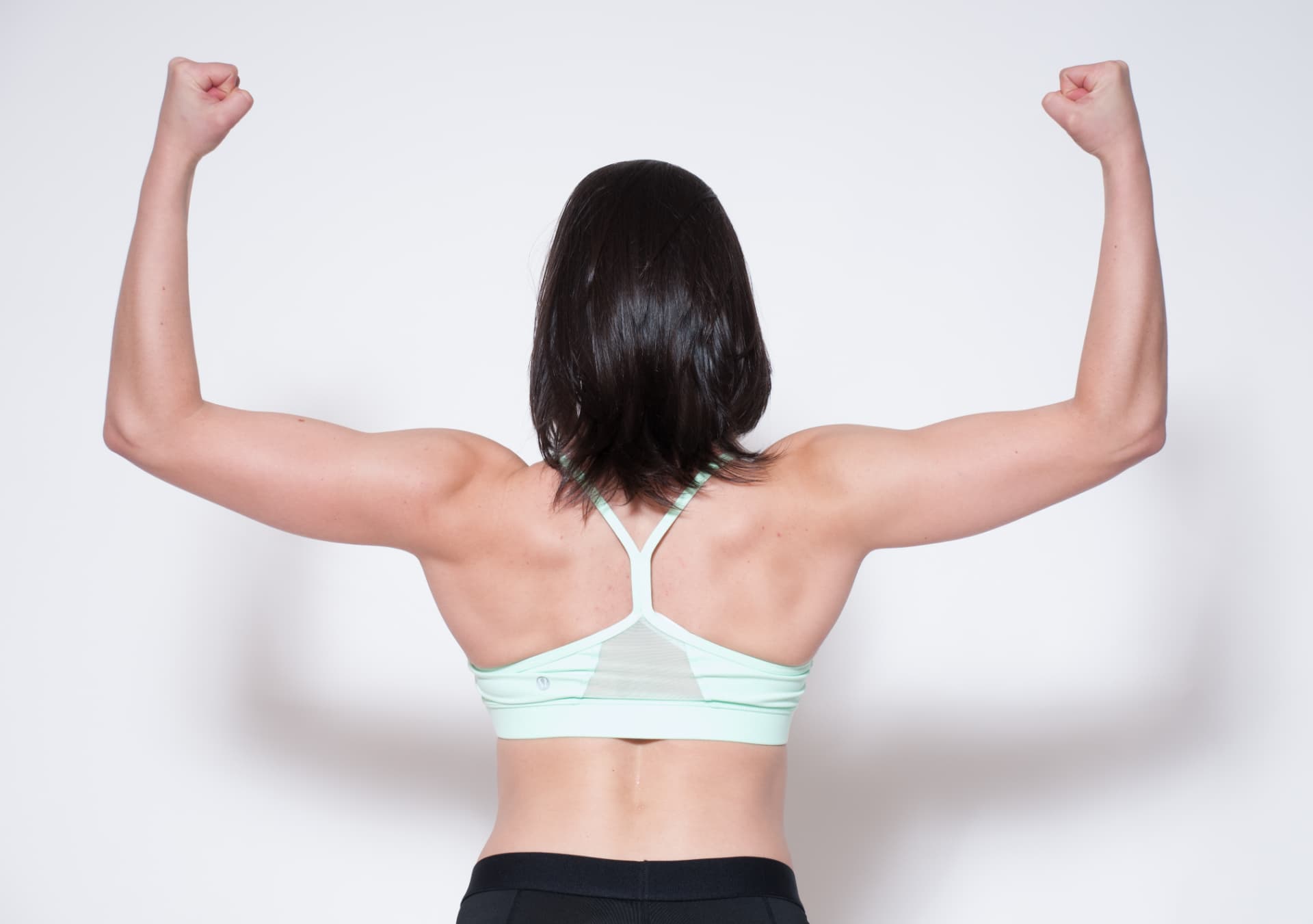 Nadya showing back and shoulder strength